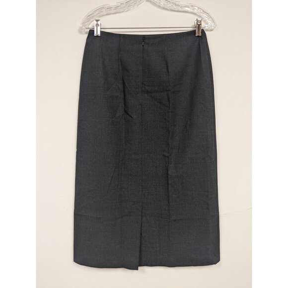Vintage Eddie Bauer Dark Gray Skirt Size 4 Modest Womens - Picture 2 of 6